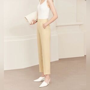 Ralph Lauren Purple Label Silk Beige Pants Size 8